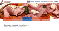 Desktop Screenshot of ecolefrancaisedepizzaiolo.com
